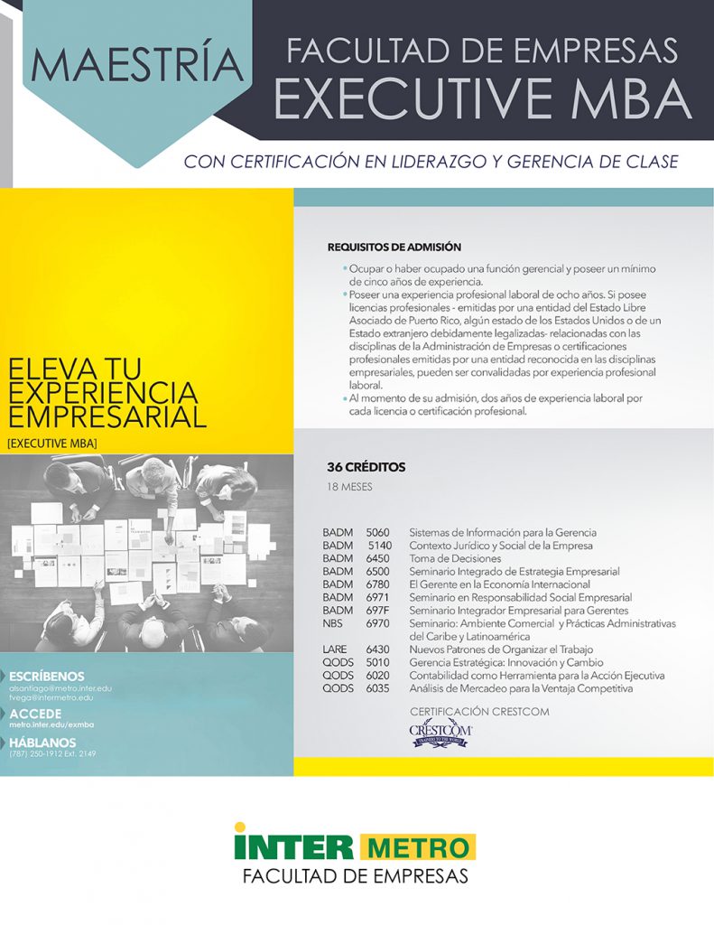Executive Master's in Business Administration (EMBA)